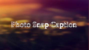 Photo Snap Caption poster