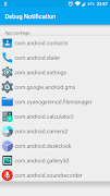 1 Schermata Debug notification