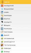 4 Schermata Apps List