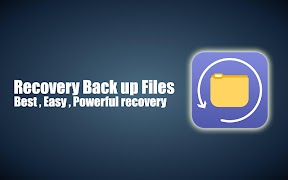 Recovery Back up Files الملصق