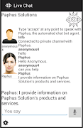 Paphus Live Chat captura de pantalla 3