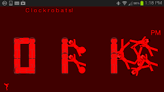 Clockrobats! Table/Desk Clock screenshot 2