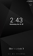 Simple Black Dodol Locker screenshot 3