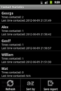Contact Statistics captura de pantalla 1