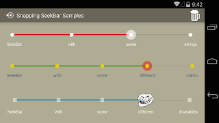 Snapping SeekBar Sample screenshot 2