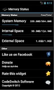 Memory Status Widget スクリーンショット 1