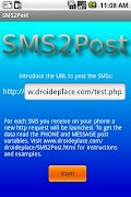 SMS2post poster