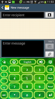 GO Keyboard Green Neon screenshot 6