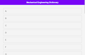 4 Schermata Mechanical Engineer Dictionary