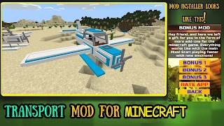 Transport Mod For Minecraft पोस्टर