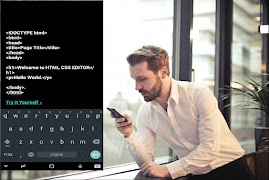 HTML CSS EDITOR for Frontend Developer poster