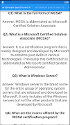 MCSA Interview Questions capture d'écran 5