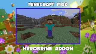 Herobrine Mod for Minecraft PE ảnh chụp màn hình 4