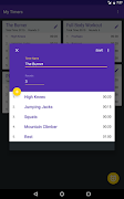 Chrono List - Interval Timer स्क्रीनशॉट 4