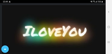 Love text - fan icon পোস্টার