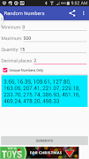 Random Numbers Generator screenshot 1