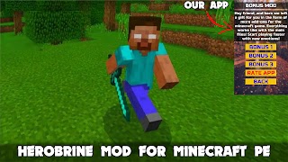 Herobrine Mod in Minecraft PE screenshot 5
