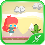 cute girl run