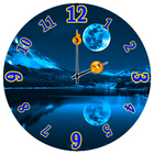 Maan Klok Widget-icoon