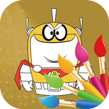 Atomic Hero Coloring Game