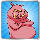 Angry Pink Piggy Boom