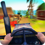 Driving in Tractor Simulator