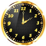 Gold Analog Clock