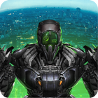 Strange Futuristic Robot 3D icon