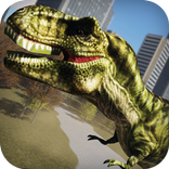 Simulator T-Rex in City