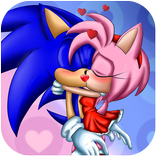 Sonic and Amy Kissing Game