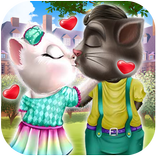 Talking Cat Kiss Game