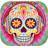Coloring Mandala Skuls