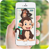 ”Dance on phone of Monkey, prank