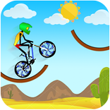 Tricky Bike Stickman Mountain Hill Racing Stunt