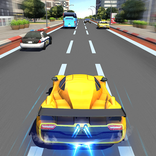 Fast speed car racing