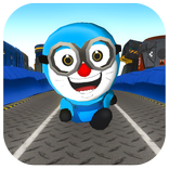 3D Blue Banana Cat Run