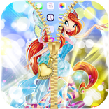 Winx Lock Zipper Club : Bloom Lock Screen