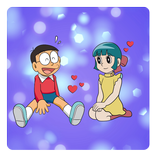 nobita and shizuka love wallpaper