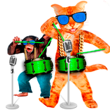 Singing Cat vs Talking Monkey