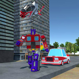 Robot Block Pixel Superhero Exploration
