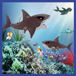 Angry Hungry Reef Shark