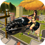 Flying Moto Bike City Ride 3D