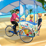 Pantai toko es krim anak pengiriman game