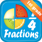 Fraction - Math 1st grade icon