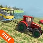 Towing Tractor 3D icon