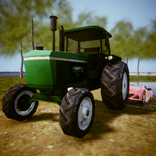 Tractor Towing In Wild