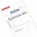 BSES Duplicate Bill Print