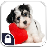 Cute Puppy Keypad Lock Screen