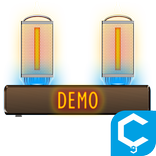 Nixie Tube Clock Widget (Demo)