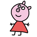 Coloring Pepa and Pig family